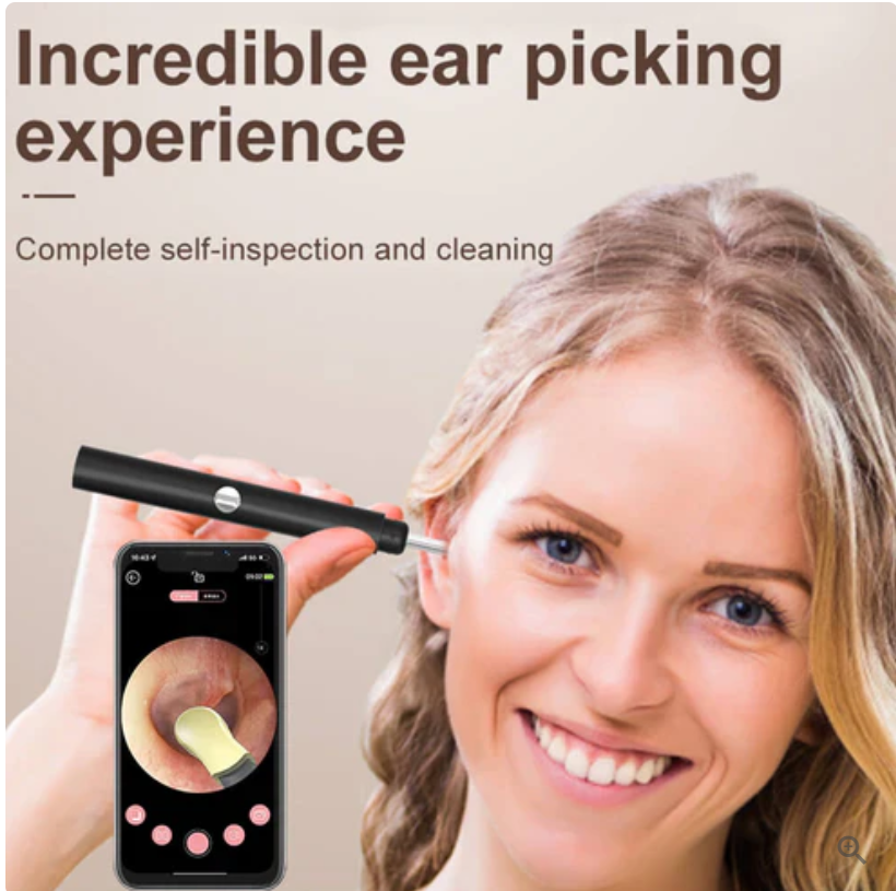 Ear Cleaner Wireless Otoscope Removal Tool With Camera 6 LED or high-resolution visuals