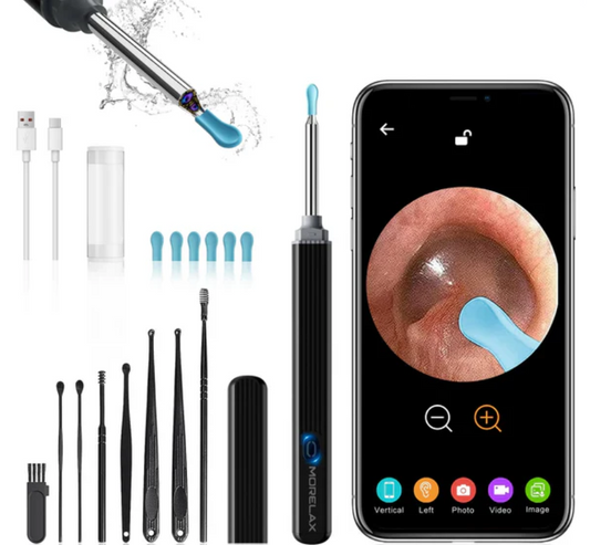 Ear Cleaner Wireless Otoscope Removal Tool With Camera 6 LED or high-resolution visuals