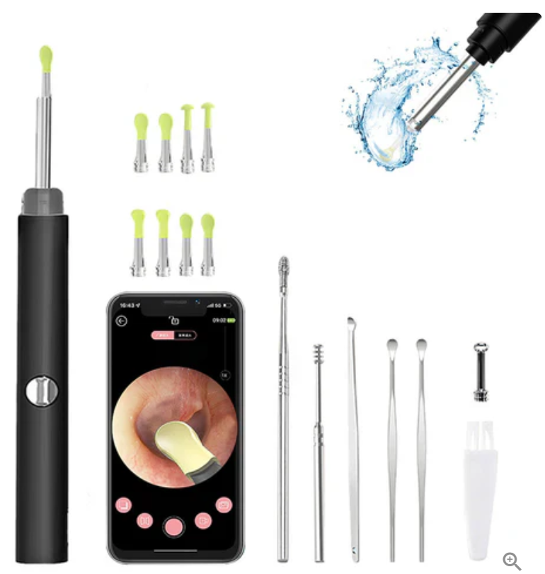 Ear Cleaner Wireless Otoscope Removal Tool With Camera 6 LED or high-resolution visuals