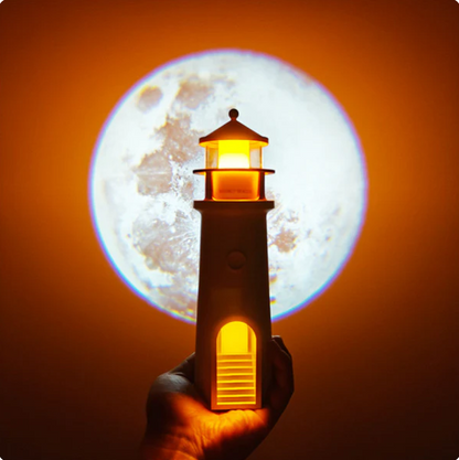 Lighthouse Moon Light