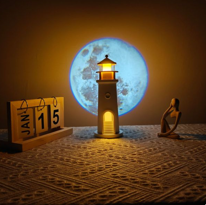 Lighthouse Moon Light